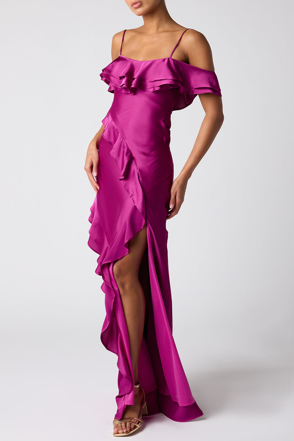 Aviva Off the Shoulder Maxi Dress