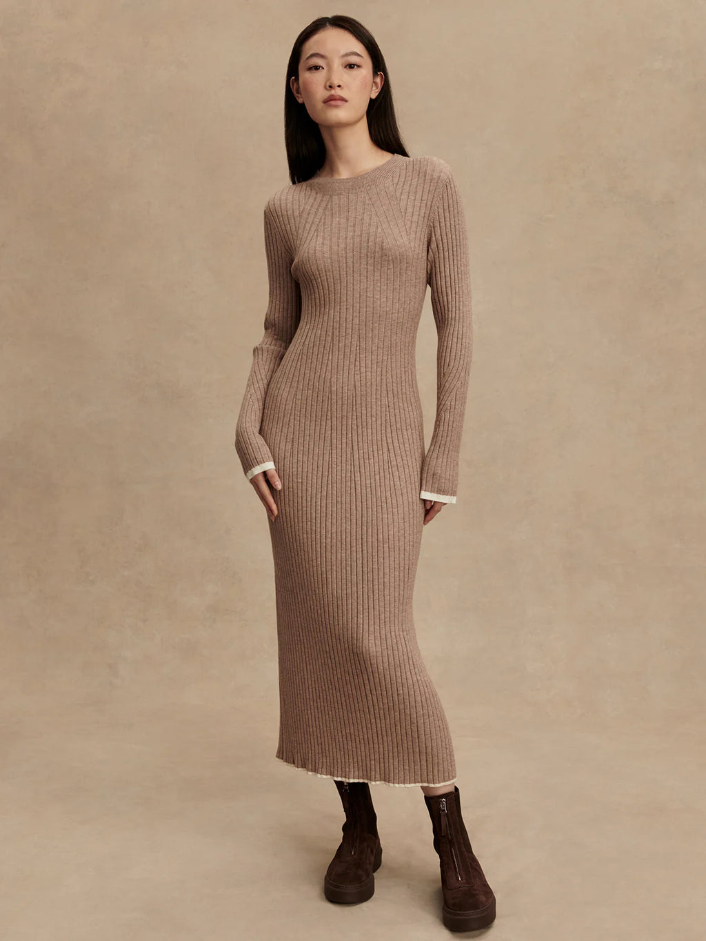 Axel Rib Knit Midi Dress The Sparrow Mercantile Axel Rib Knit Midi Dress The Sparrow Mercantile
