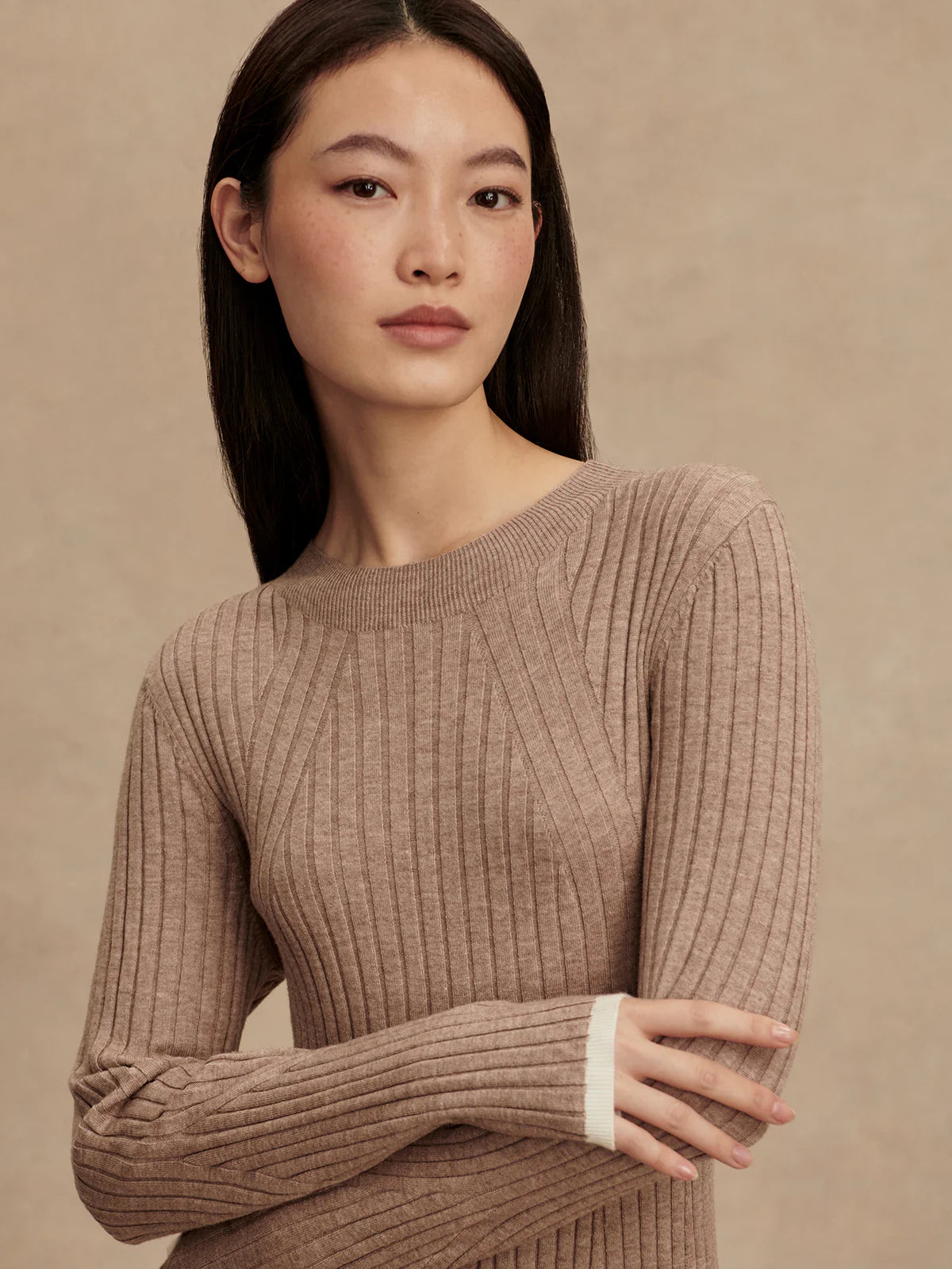 Axel Rib Knit Midi Dress