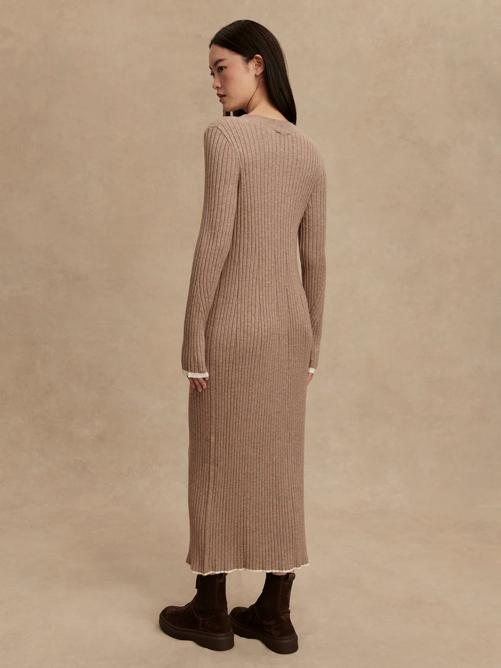 Axel Rib Knit Midi Dress