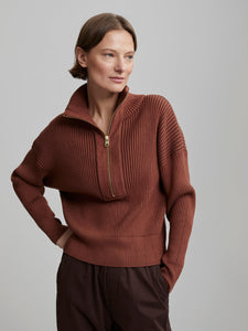 Janie Half Zip Knit