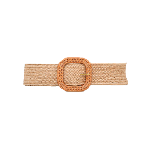 Wide Braided Belt W/ Buckle