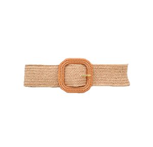 Wide Braided Belt W/ Buckle