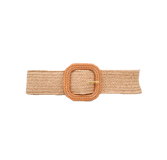 Wide Braided Belt W/ Buckle