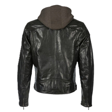 Load image into Gallery viewer, Biko Hooded Leather Jacket