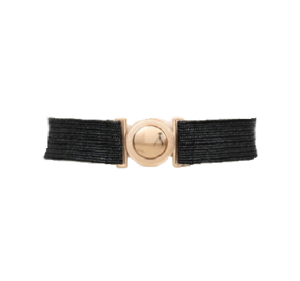 Wide Braided Clip On Belt