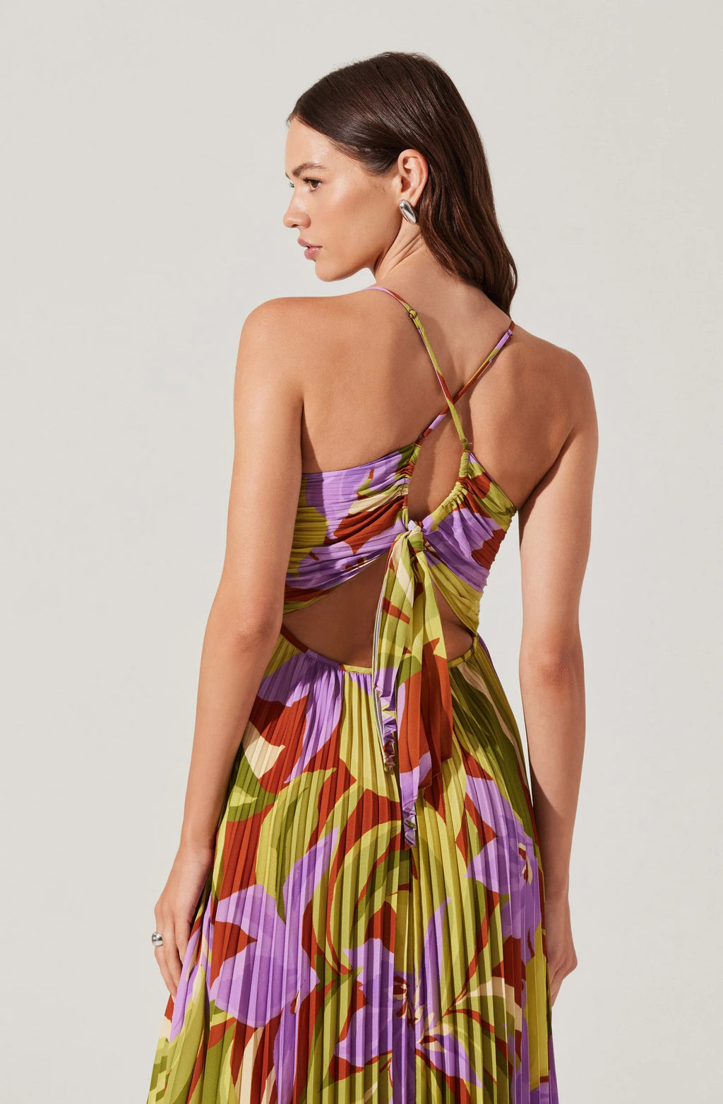Blythe Plisse Midi Dress