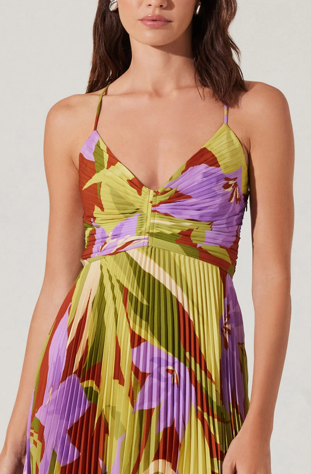 Blythe Plisse Midi Dress
