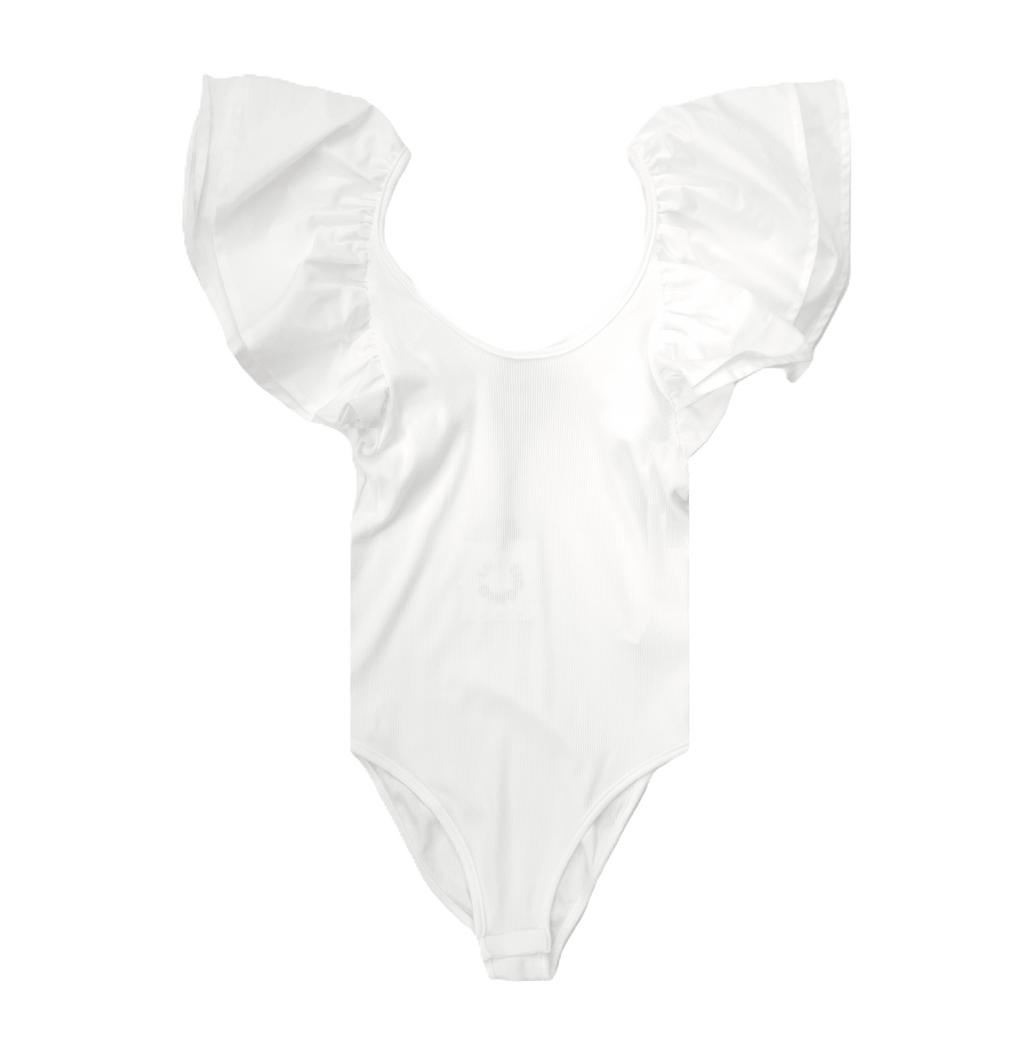 Ruffle Sleeve Body Suit