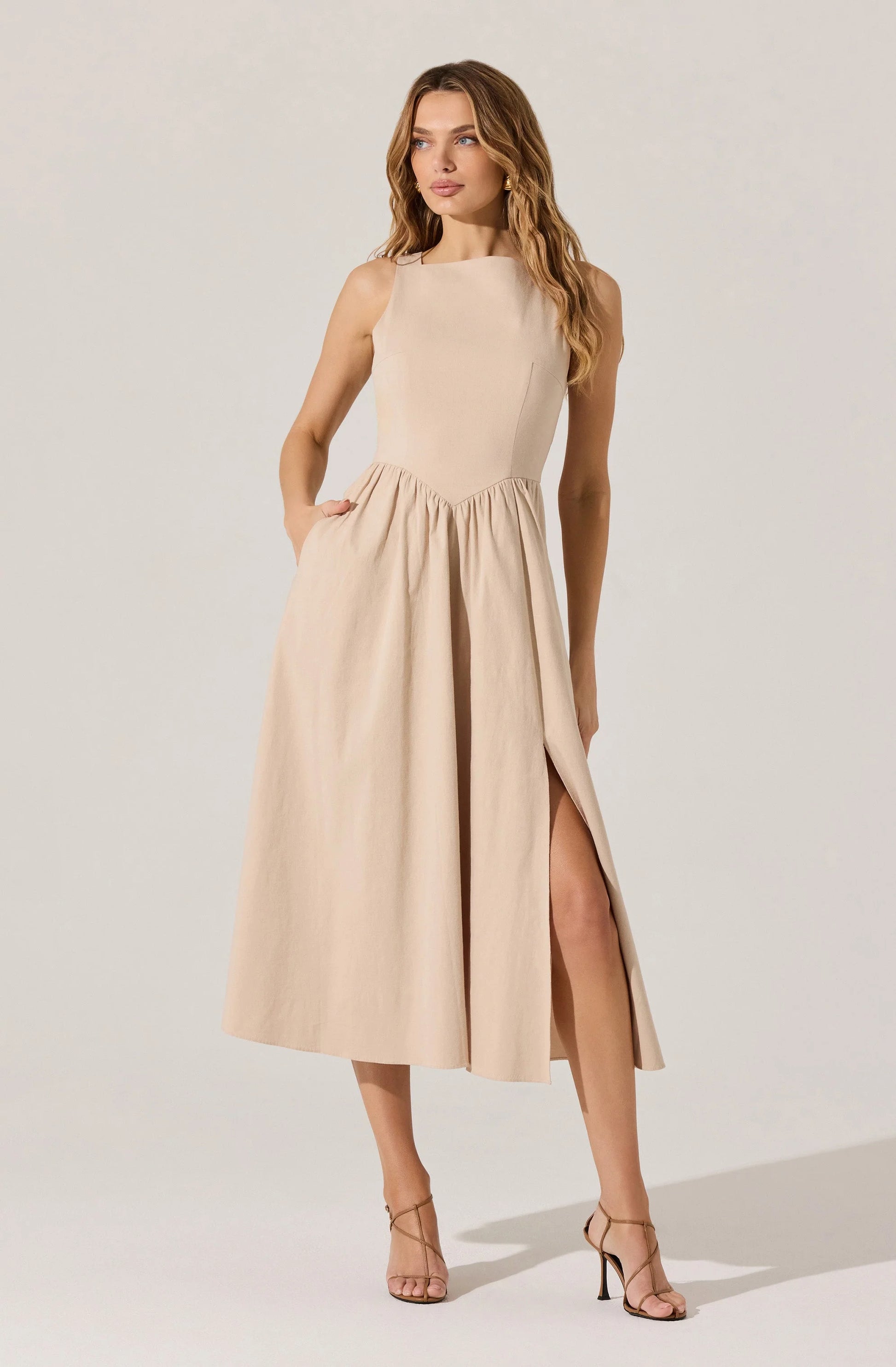 Julianna Bow Midi Dress