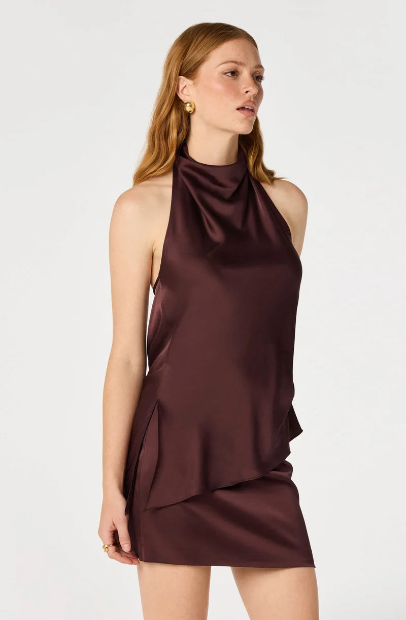 Bristol Satin Halter Top