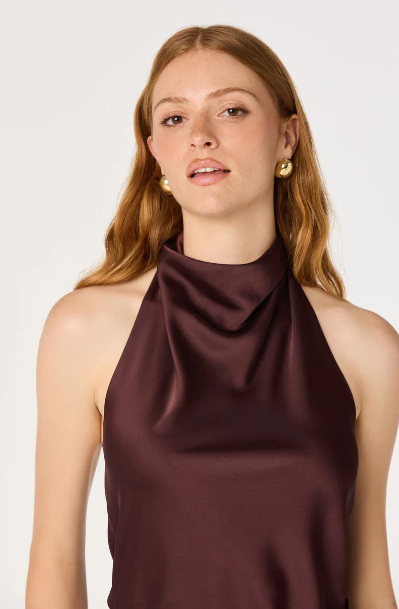 Bristol Satin Halter Top