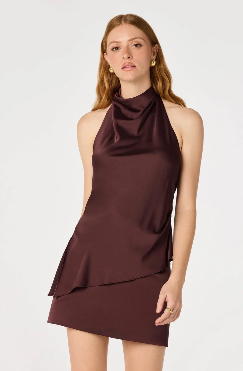 Bristol Satin Halter Top