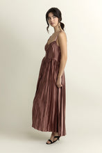 Load image into Gallery viewer, Bronzie Pleated Midi Dress