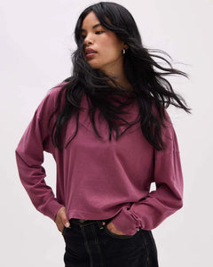 Relaxed Crop LS Tee