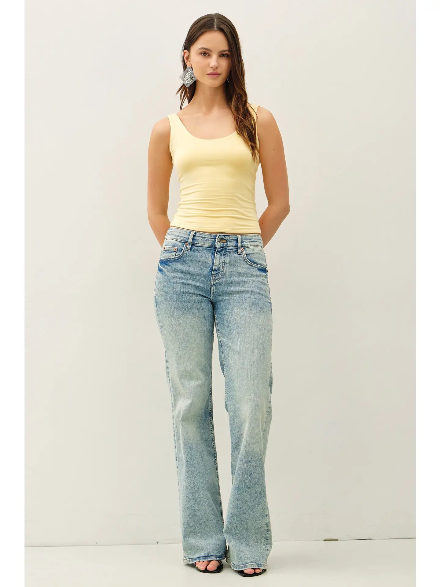 Double Lined Scoop Neck Tank