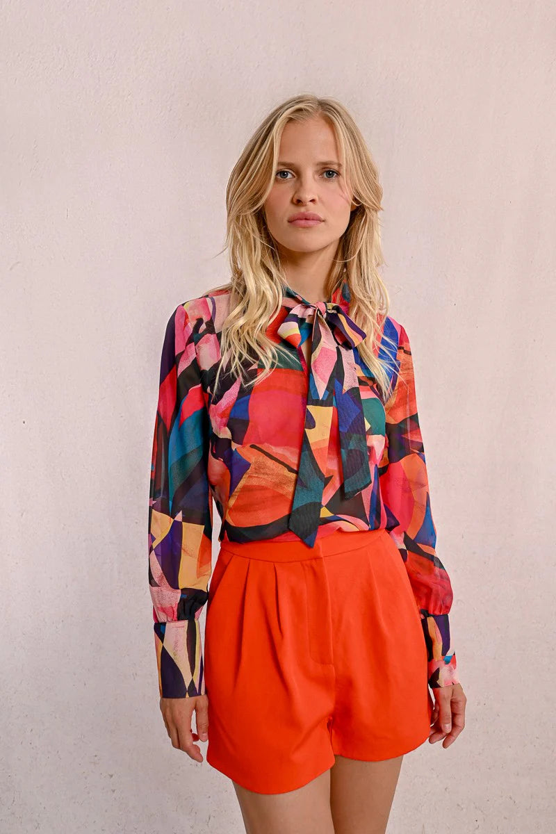 Calliope Geometric Blouse