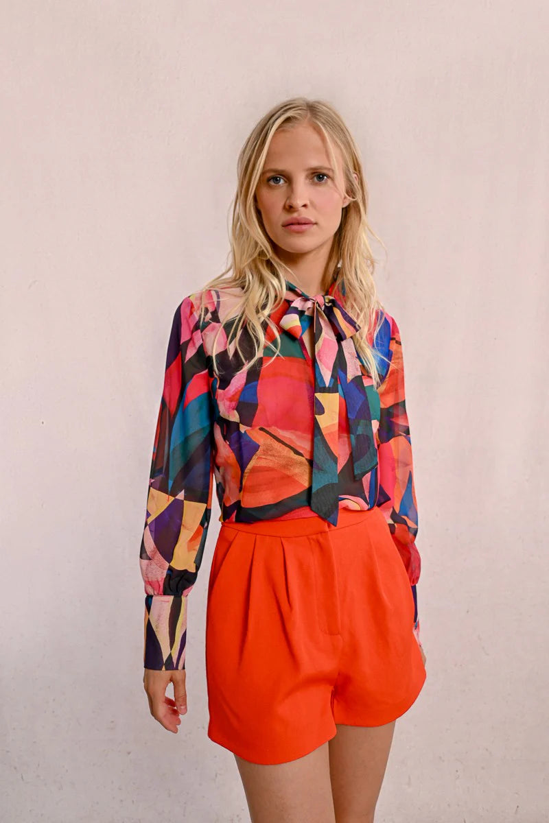 Calliope Geometric Blouse