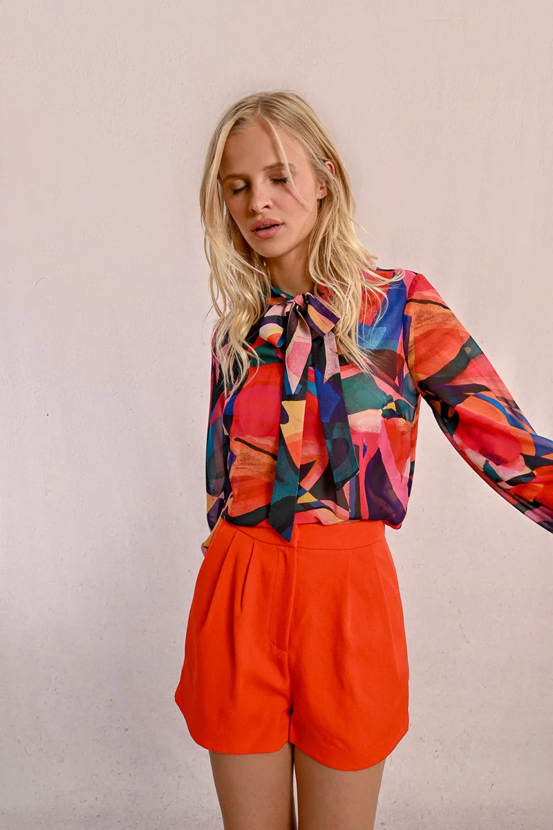Calliope Geometric Blouse