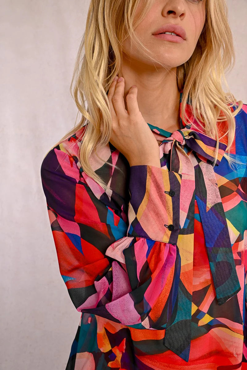 Calliope Geometric Blouse