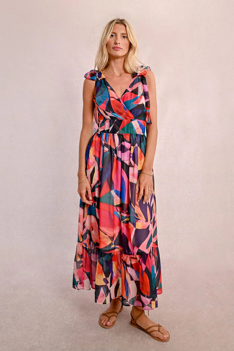 Calliope Geometric Maxi Dress