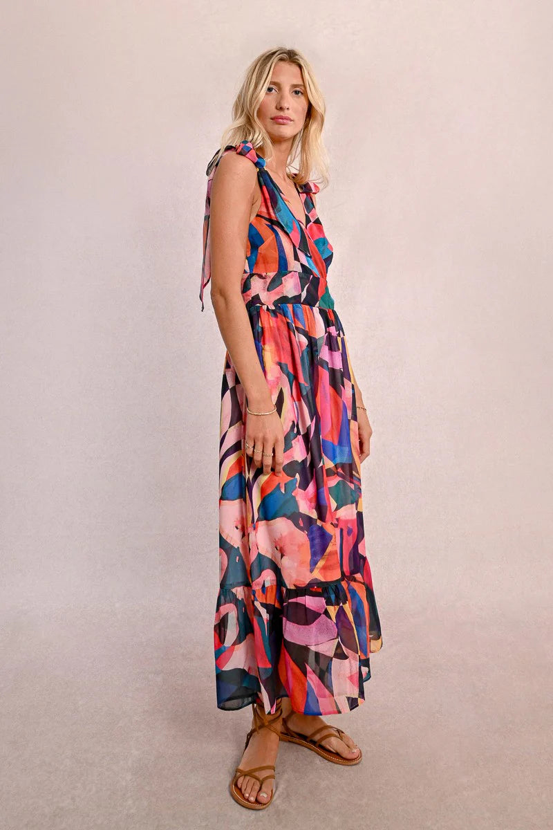 Calliope Geometric Maxi Dress