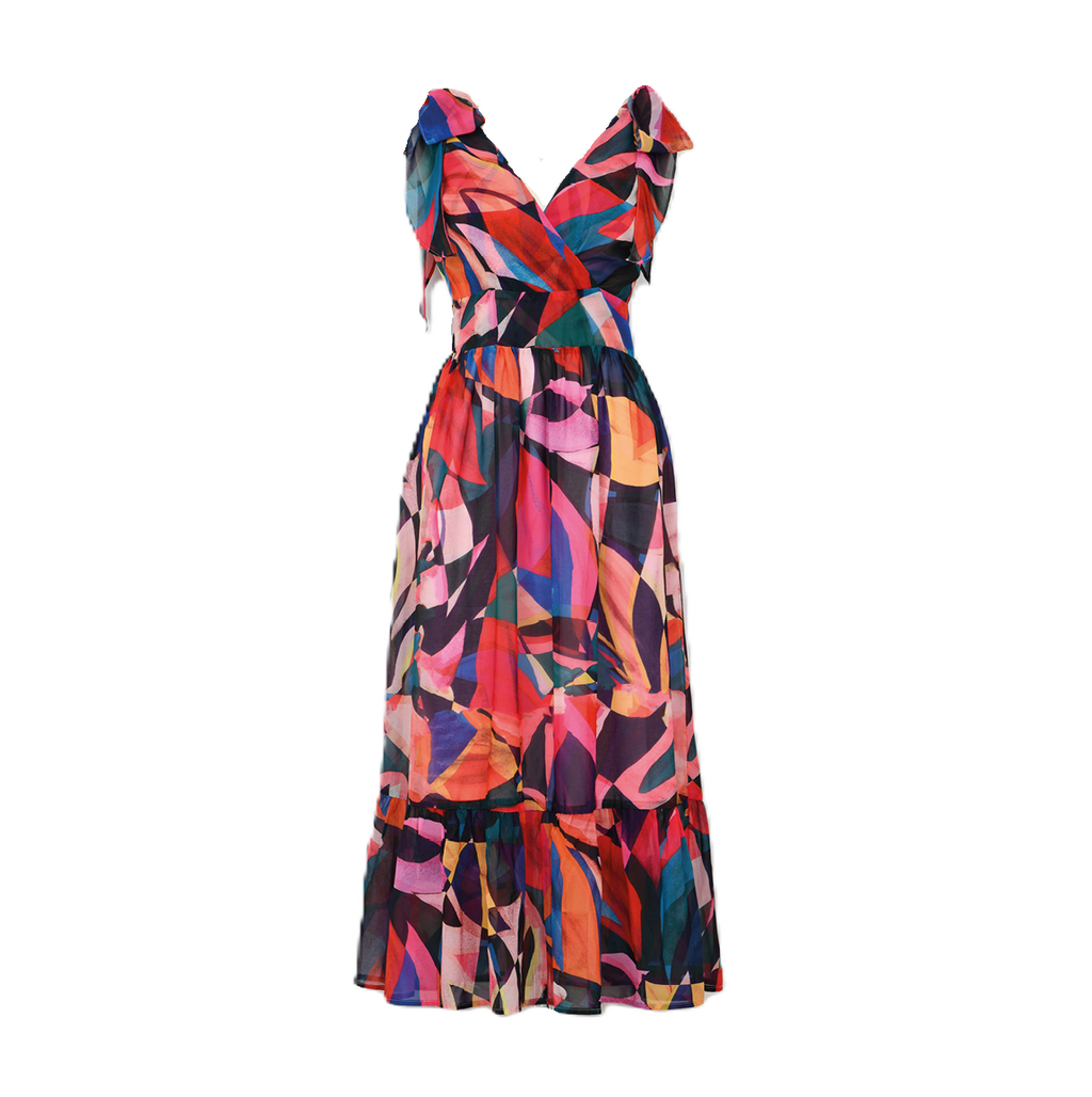Calliope Geometric Maxi Dress