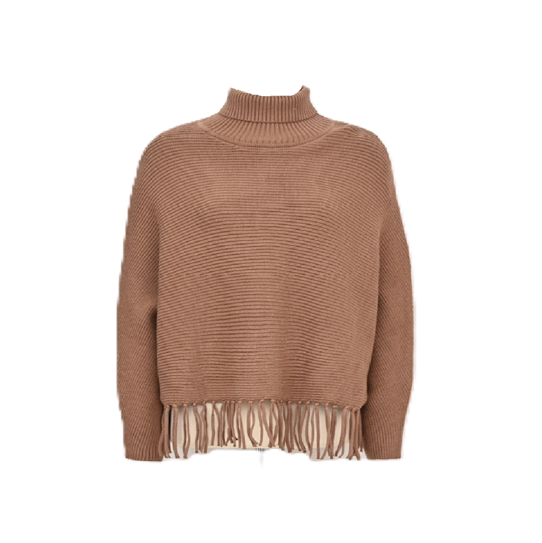 Brielle Fringe Poncho Sweater