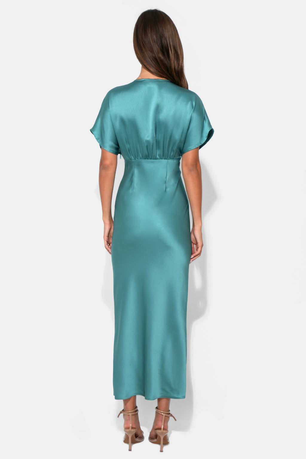 Charlotte Flutter Sleeve Midi Dress