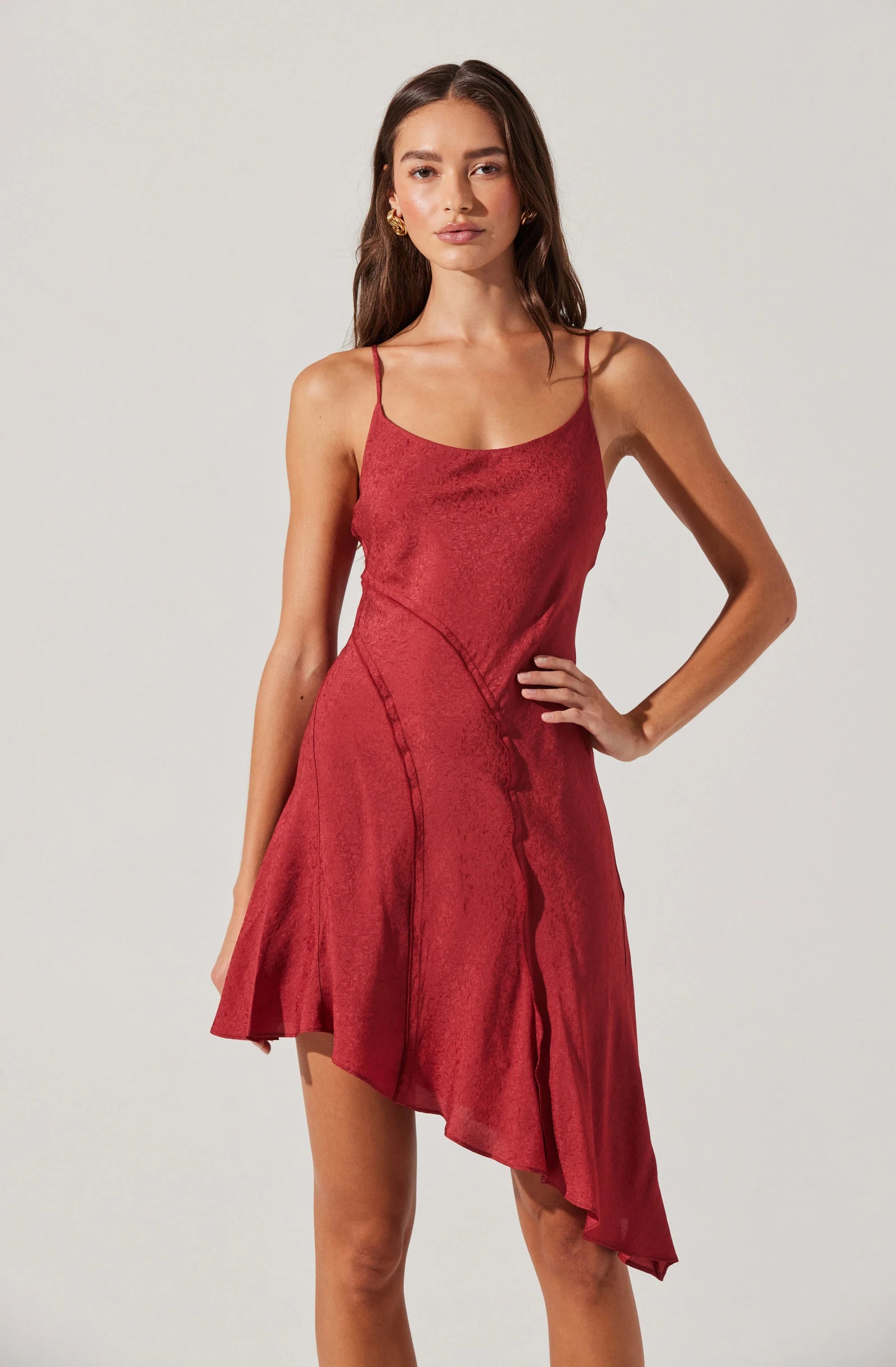 Chelsie Asymmetrical Mini Dress