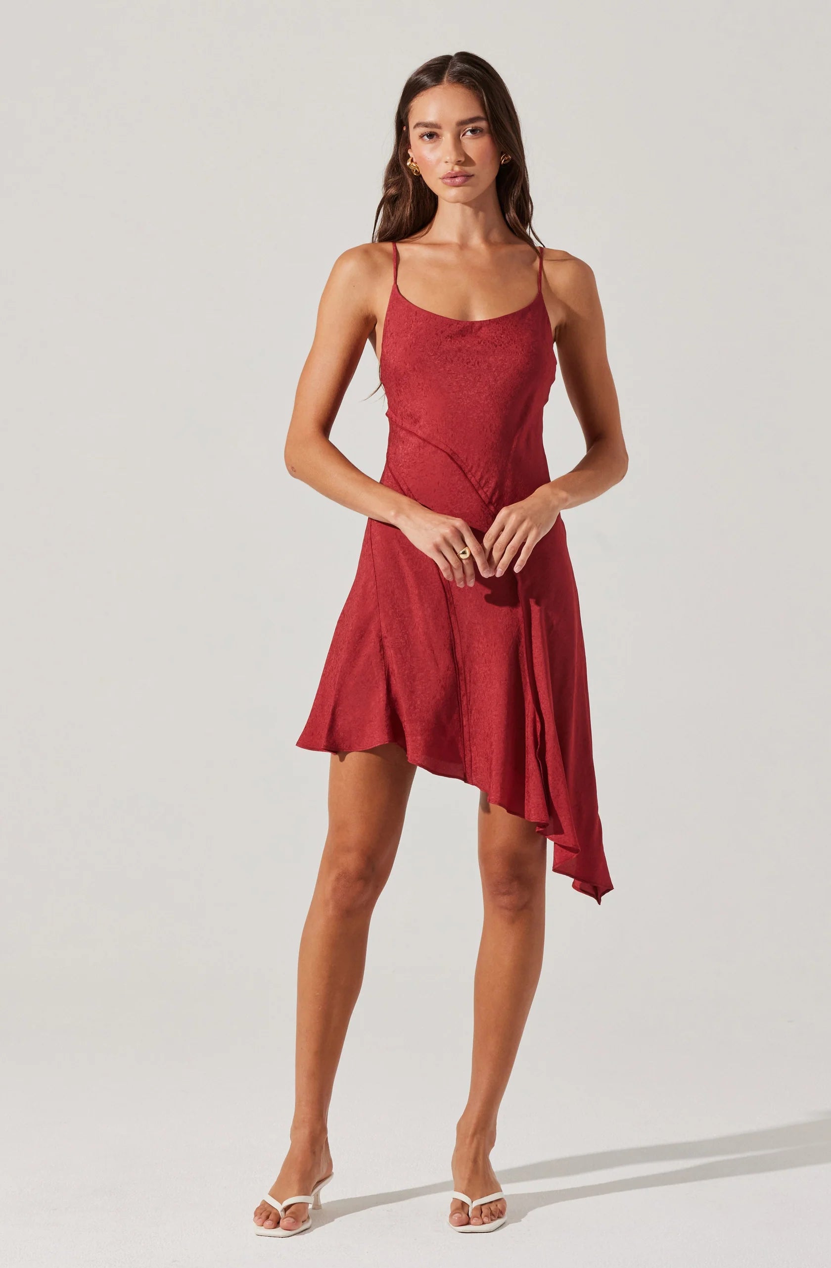 Chelsie Asymmetrical Mini Dress