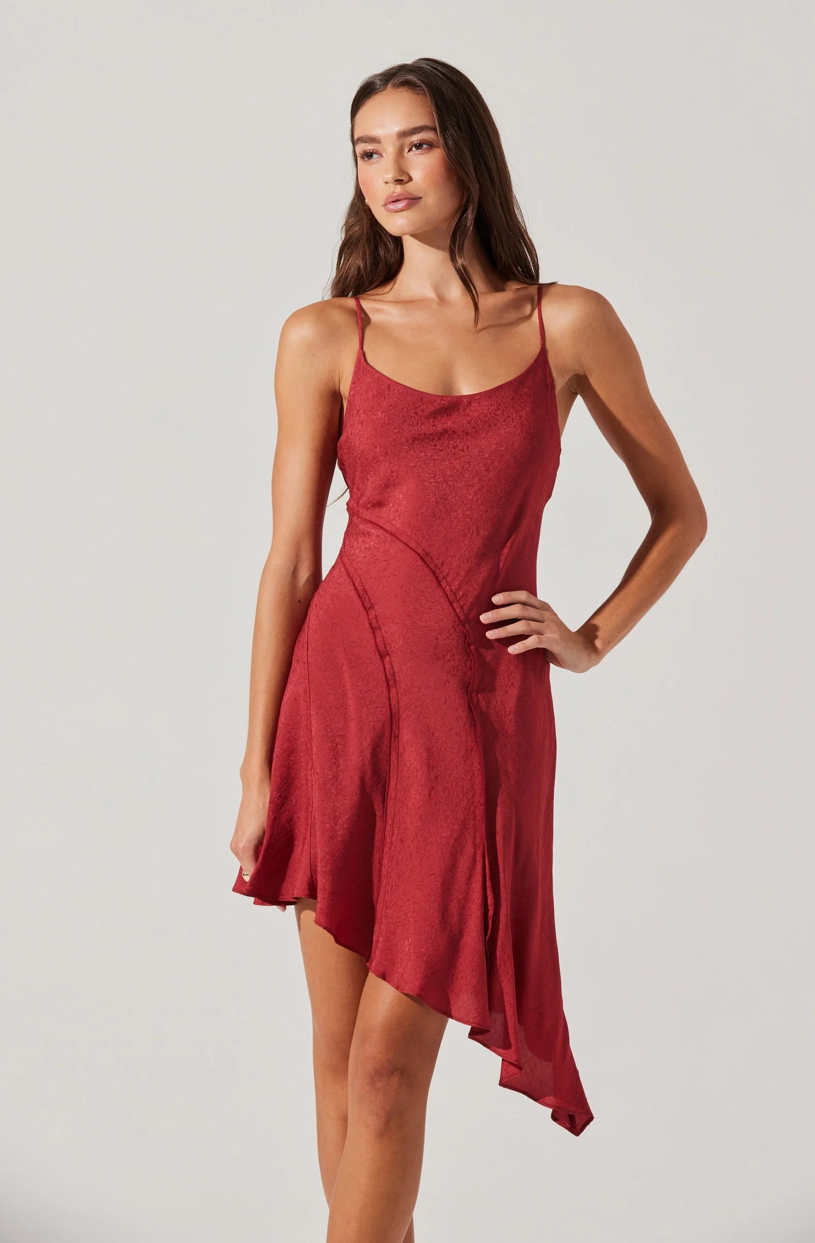 Chelsie Asymmetrical Mini Dress