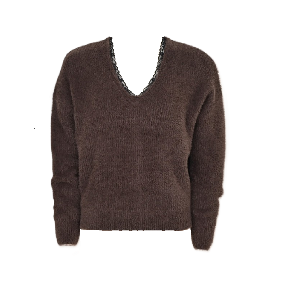 Verda Lace Trim Sweater