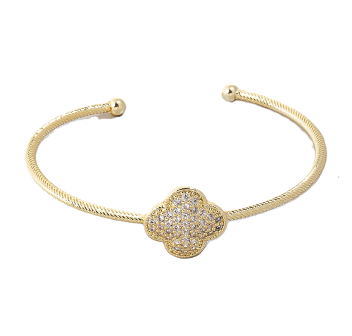 Cubic Zirconia Clover Bracelet