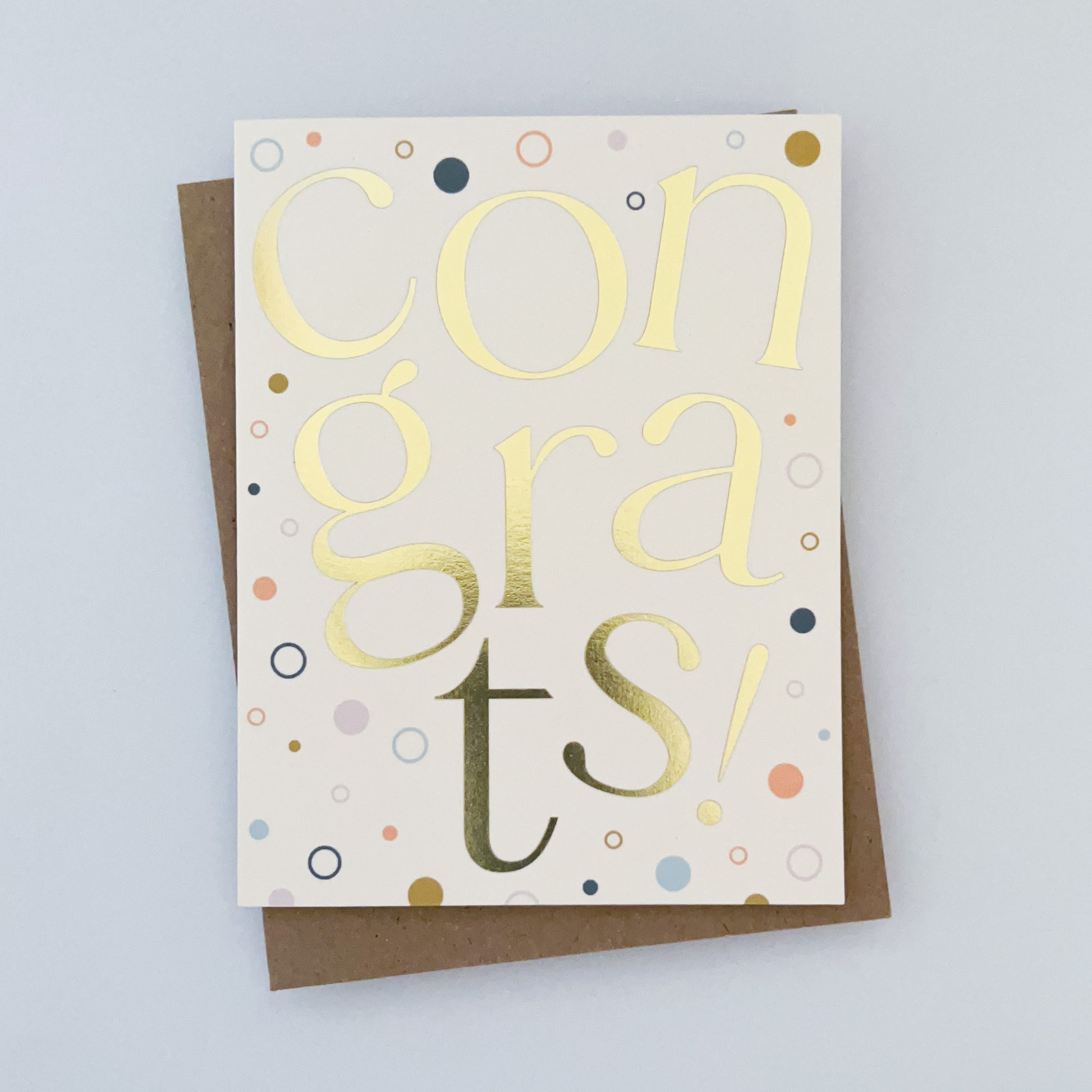 Congrats Gold Foil Card