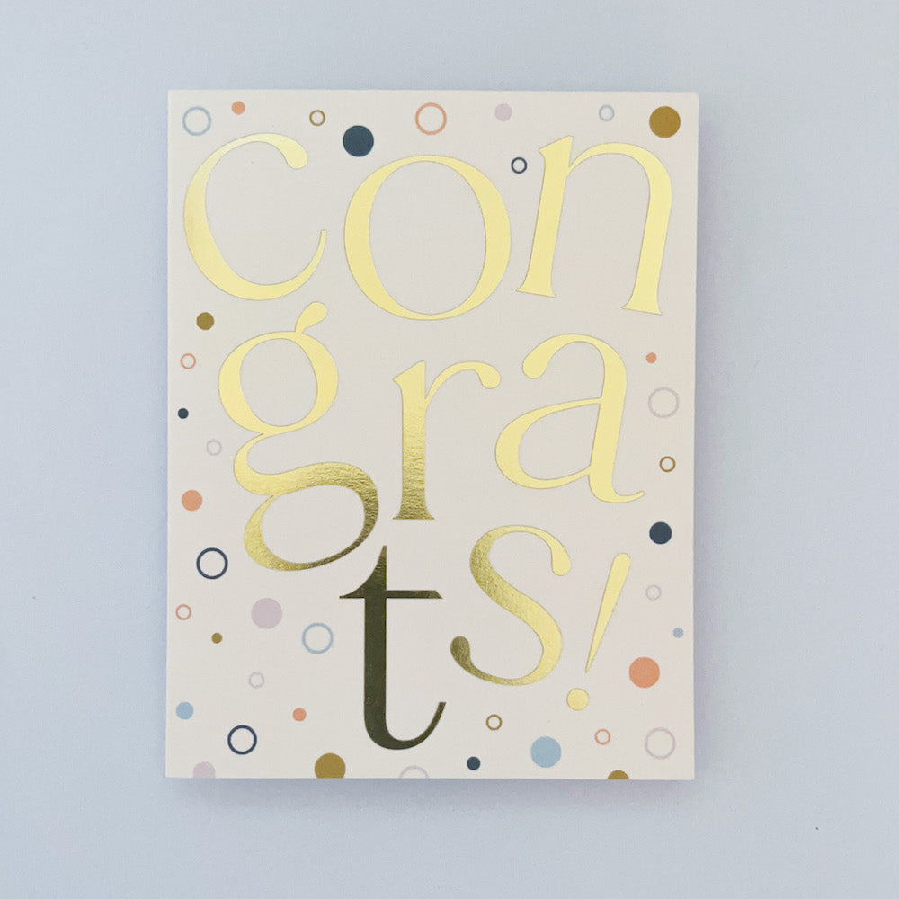 Congrats Gold Foil Card