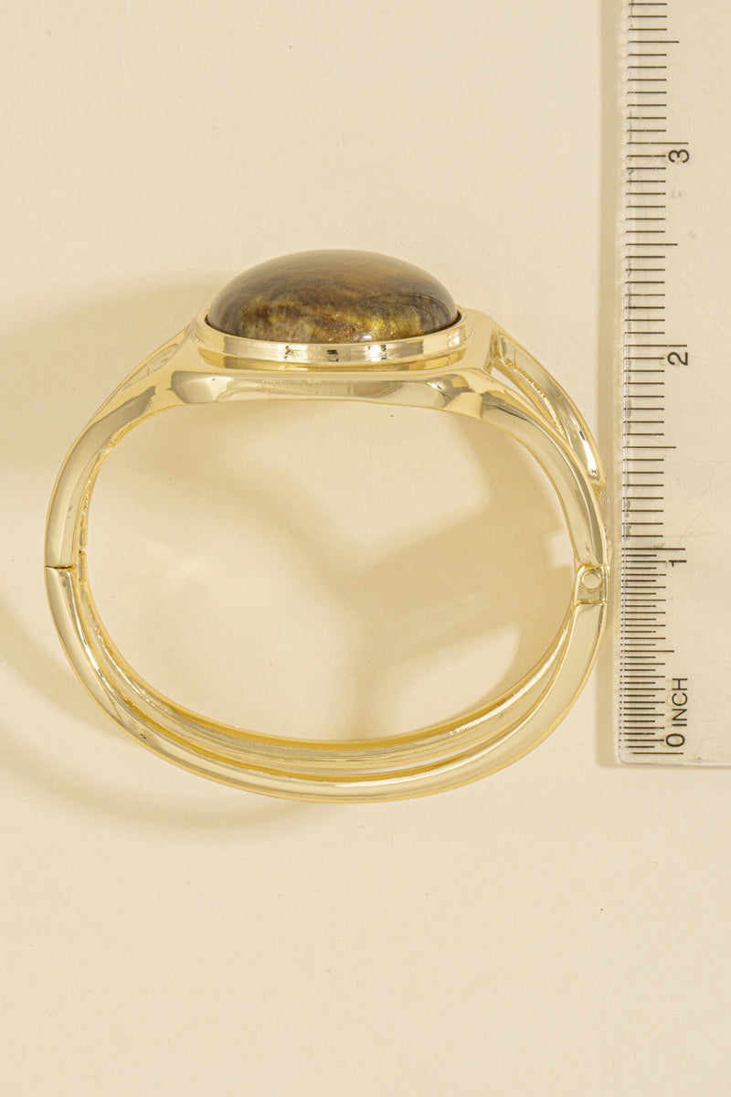 Square Framed Cabochon Bracelet