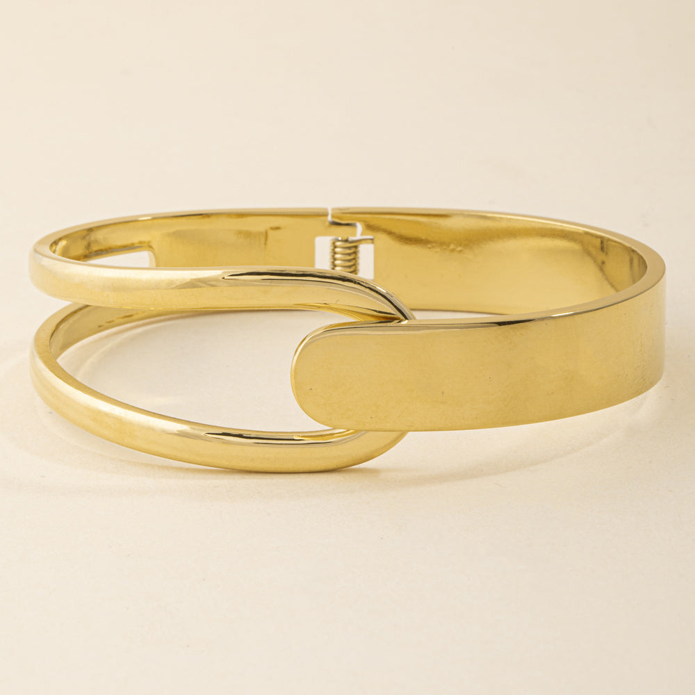 Interlocking Hook Front Hinged Bangle