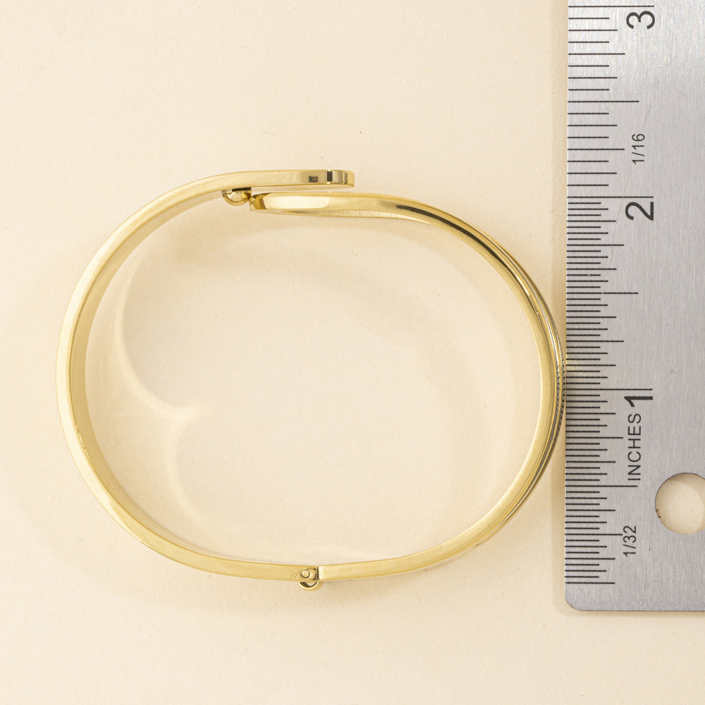 Interlocking Hook Front Hinged Bangle