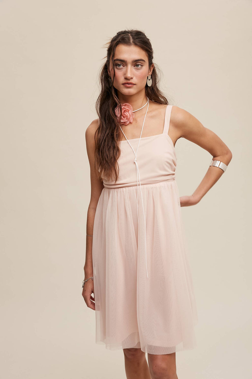 Tulle Babydoll Dress