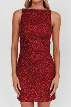 Load image into Gallery viewer, Holly Sequin Mini Dress