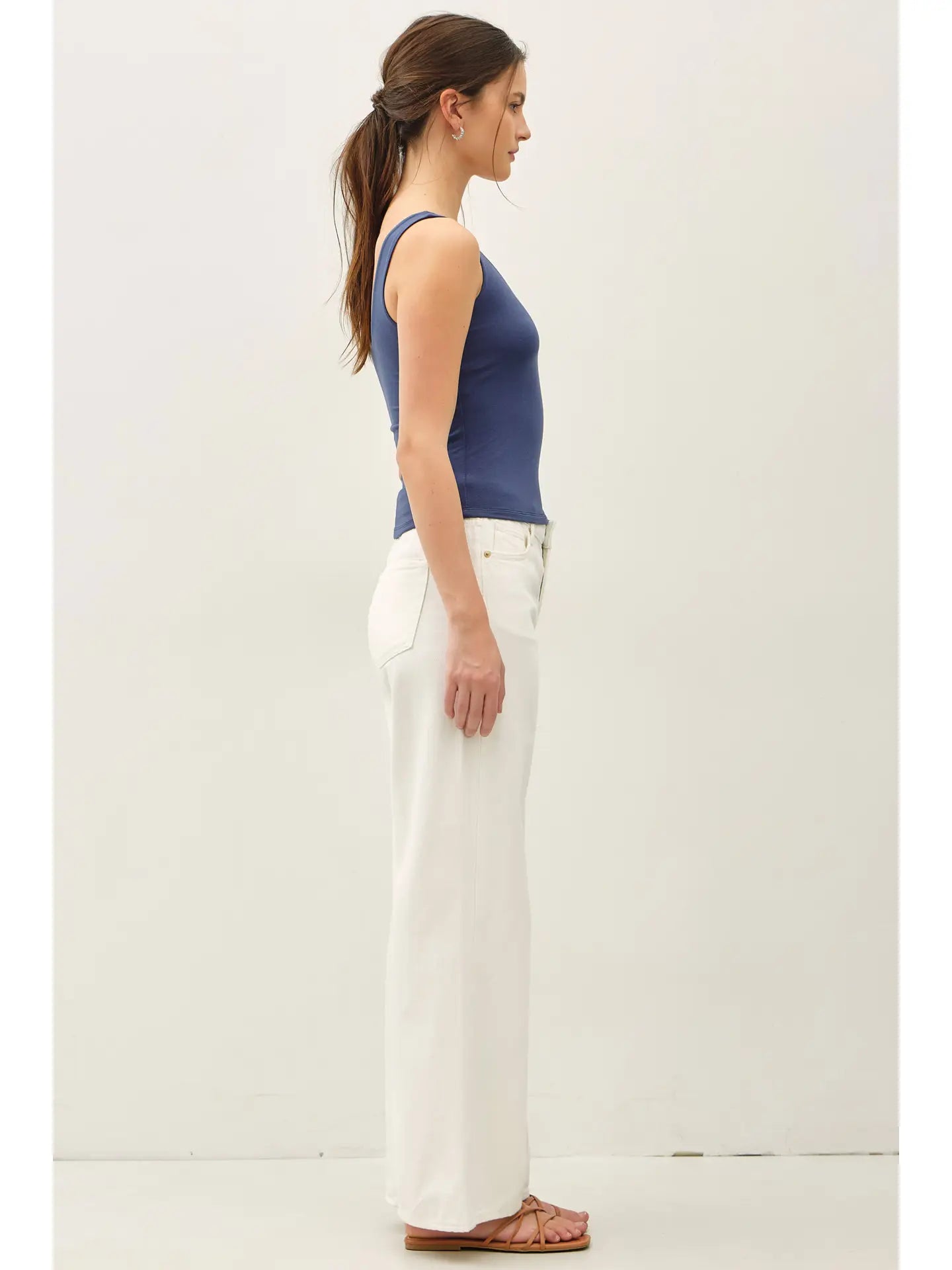 Double Lined Scoop Neck Tank