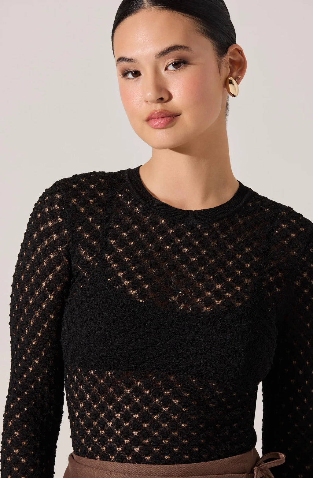 Dex Textured Sweater Top