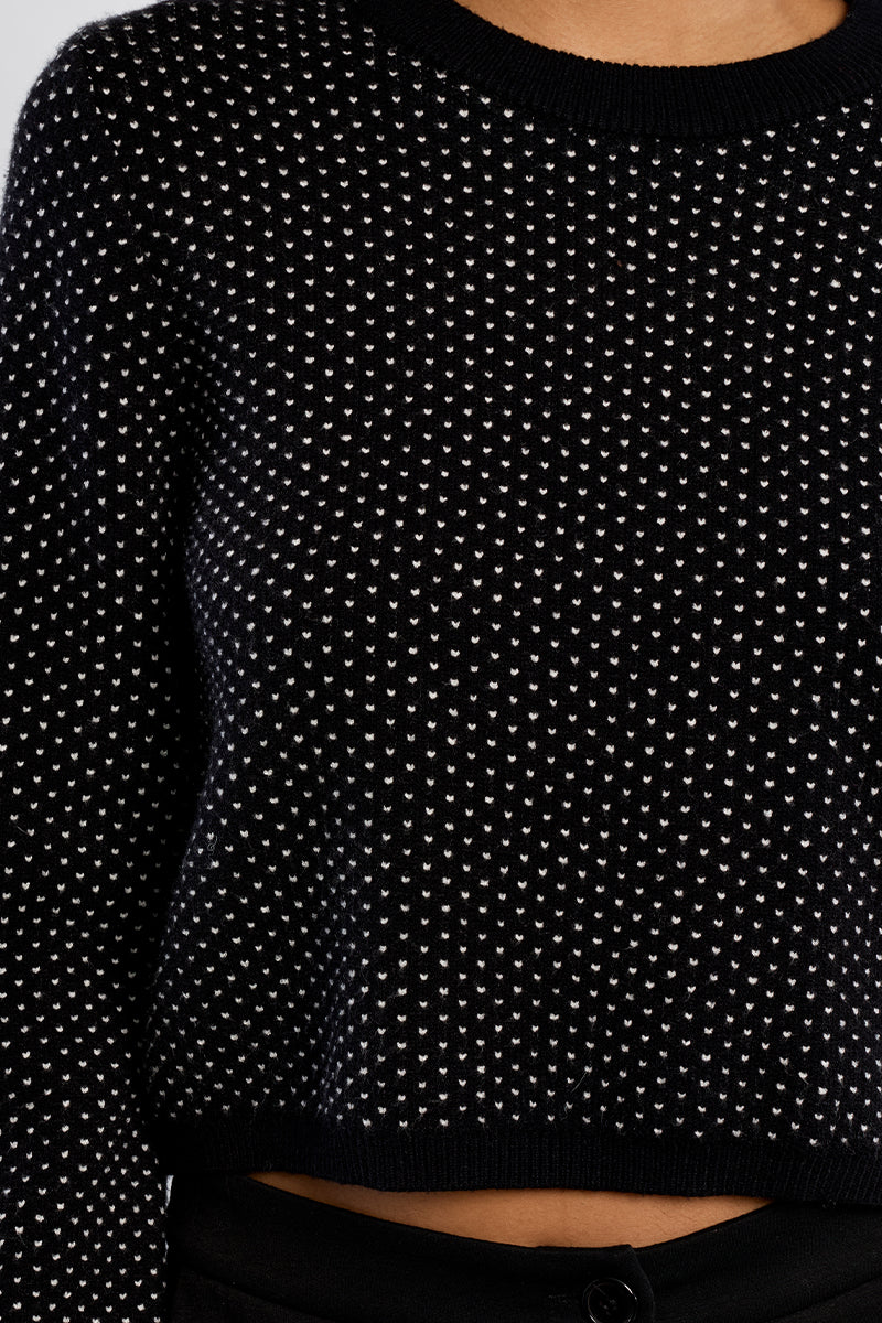 Polka Heart Sweater