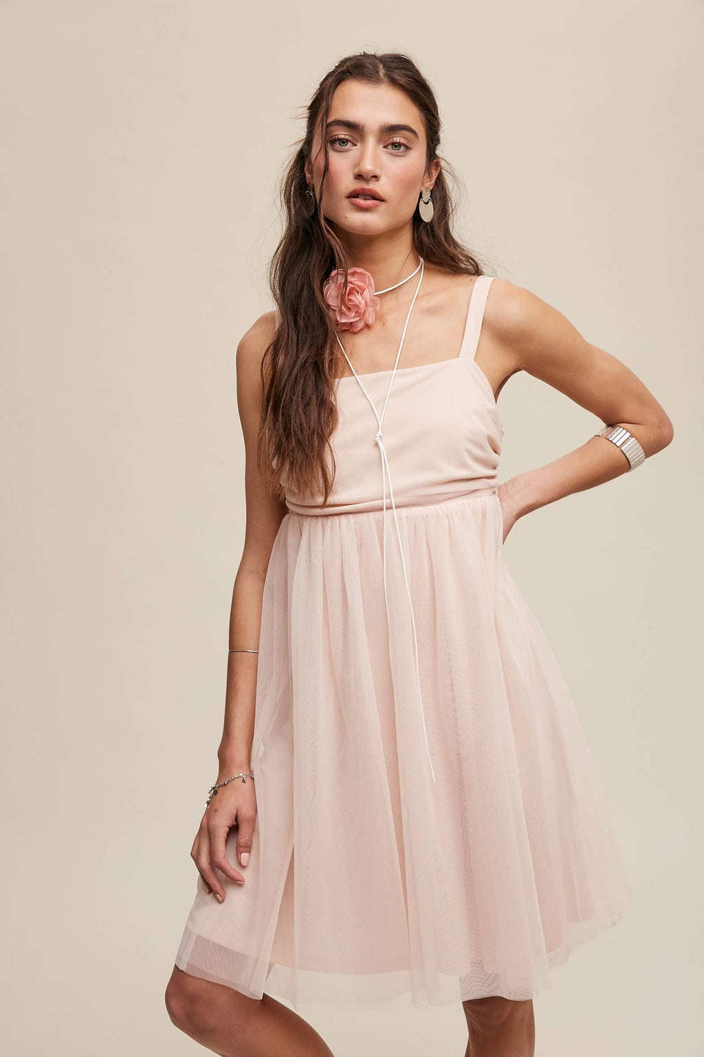 Tulle Babydoll Dress
