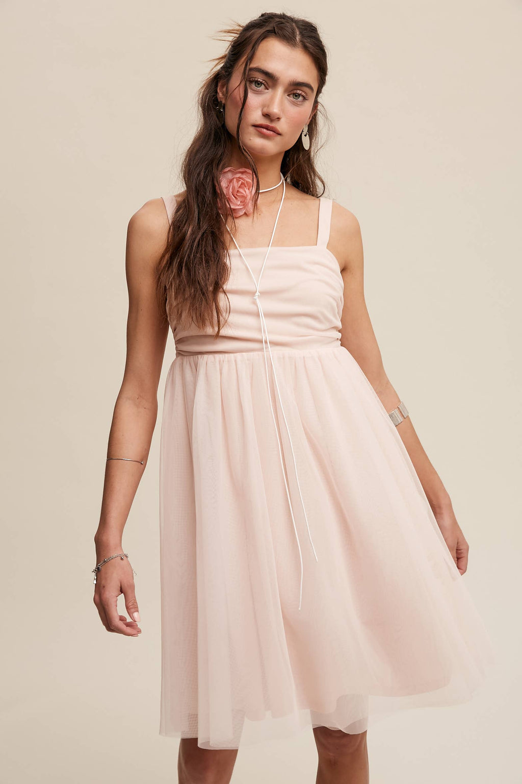 Tulle Babydoll Dress