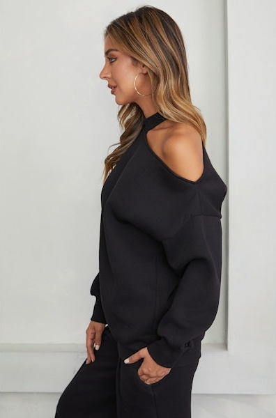 Kate Fleece Cutout Sweatshirt