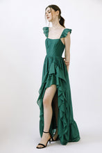 Load image into Gallery viewer, Cordelia Ruffle Slit Dress