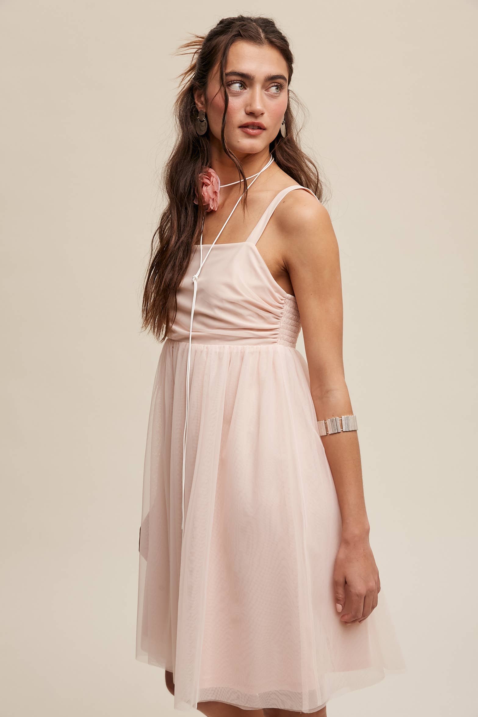 Tulle Babydoll Dress