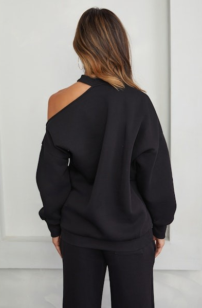 Kate Fleece Cutout Sweatshirt